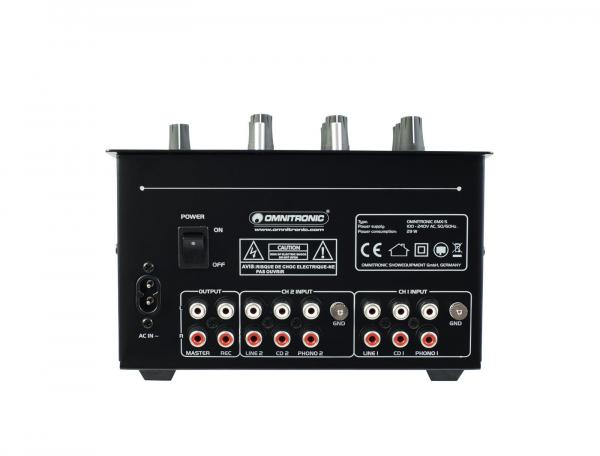 OMNITRONIC PM-222 2-Kanal-DJ-Mixer