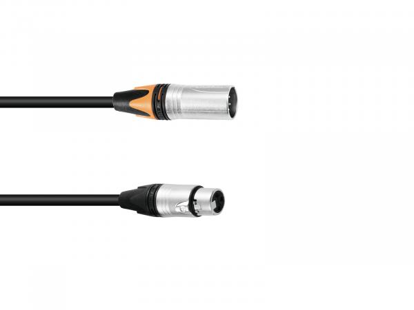 PSSO Adapterkabel DMX XLR 5pol/3pol 0,3m sw