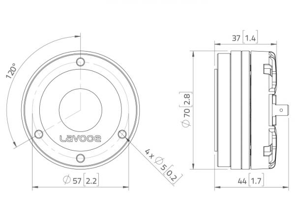 LAVOCE DN10.14M 1" Kompressionstreiber, Neodym