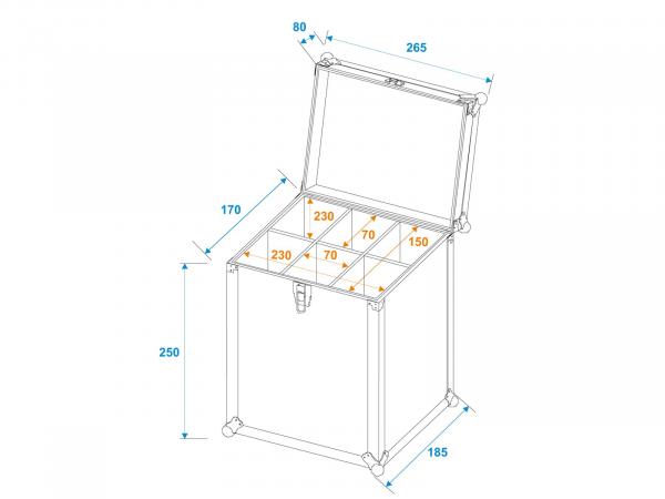 ROADINGER SXC-2 Sixpack-Case 6x 0,5l Flasche/Dose