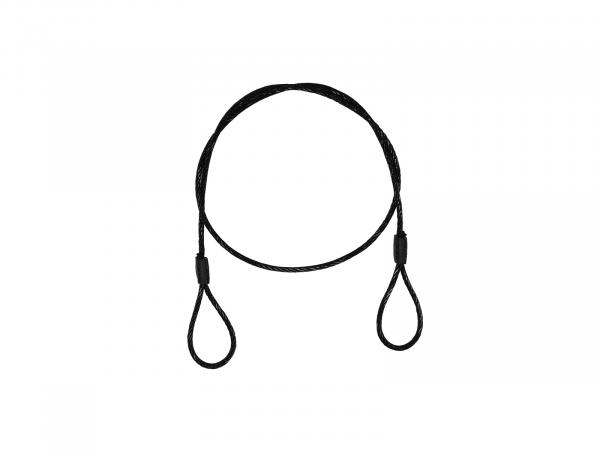 EUROLITE Stahlseil (SC) 900x3mm schwarz ohne Verbinder