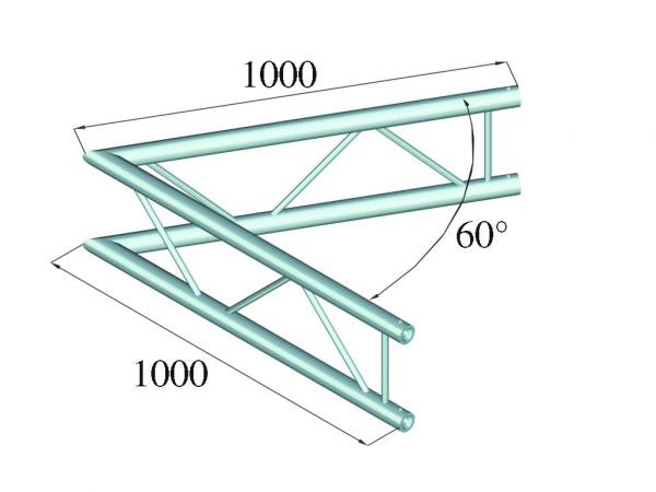 ALUTRUSS BILOCK BQ2-PAC20V 2-Weg Ecke 60°