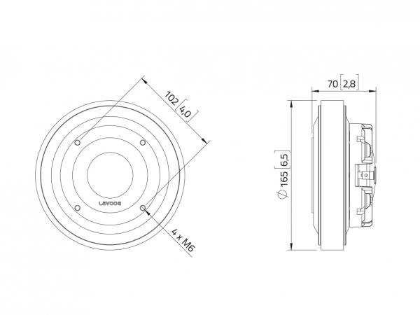 LAVOCE DF20.30T 2" Kompressionstreiber, Ferrit