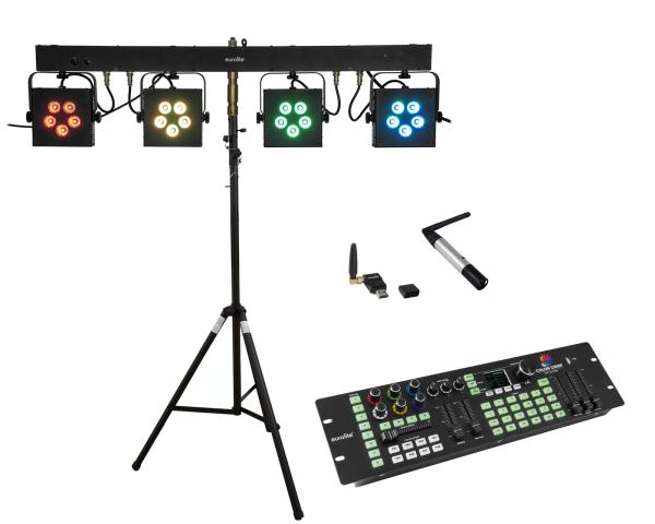 EUROLITE Set LED KLS-902 + Controller + STV-40S-WOT Stahlstativ