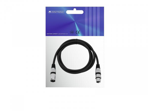 OMNITRONIC Lautsprecherkabel XLR 2x1,5 1,5m sw