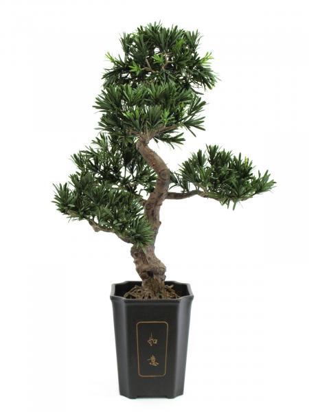 EUROPALMS Bonsai Podocarpus, Kunstpflanze, 80cm