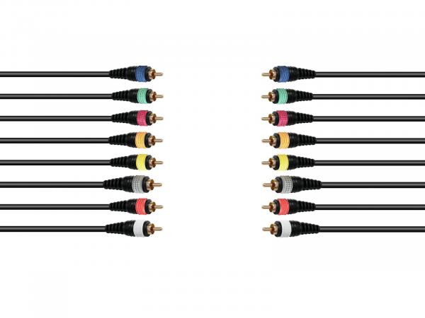 OMNITRONIC Snake-Kabel 8xCinch/8xCinch 15m