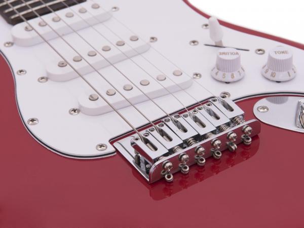 DIMAVERY J-350 E-Gitarre ST rot