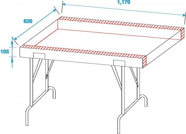 ROADINGER Universal-Schubladen-Case FD-1 mit Rollen