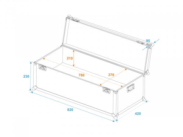 ROADINGER Universal-Transport-Case 80x40x30cm