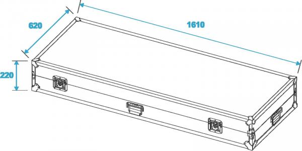 ROADINGER 2 Tische in Case-Ausführung 162x62cm
