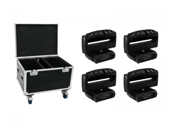 FUTURELIGHT Set 4x Color Wave LED-Moving-Leiste + Case
