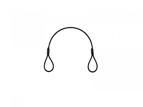EUROLITE Stahlseil (SC) 400x4mm schwarz ohne Verbinder