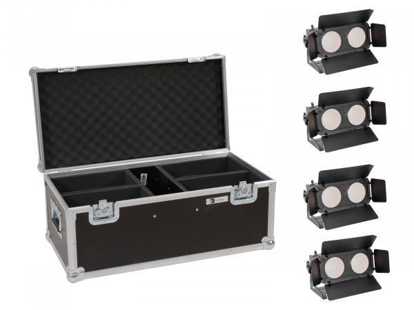 EUROLITE Set 4x LED CBB-2 WW/CW Fairlight + Case