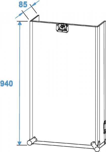 ROADINGER Spezial-Kombi-Case Profi, 17HE mit Rollen