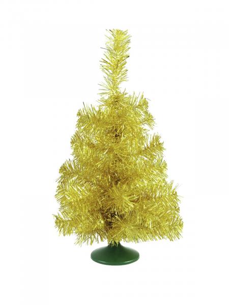 EUROPALMS Tischtannenbaum, gold, 45cm