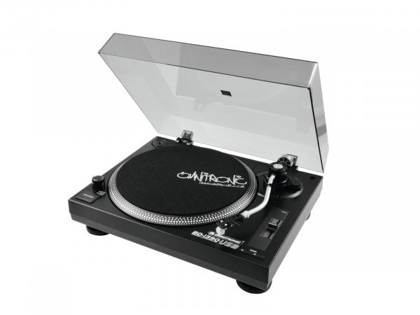 OMNITRONIC BD-1390 USB-Plattenspieler sw