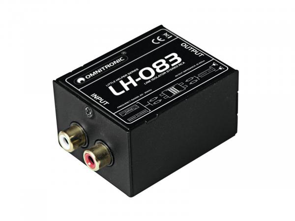 OMNITRONIC LH-083 Stereo-Isolator RCA S