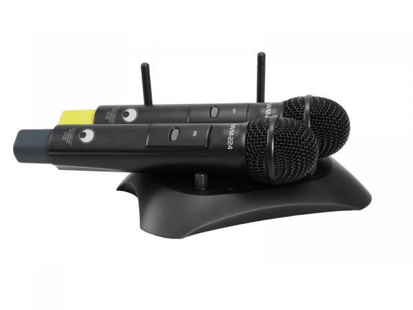 OMNITRONIC WM-224 2-Kanal-Funkmikrofonsystem 2.4GHz