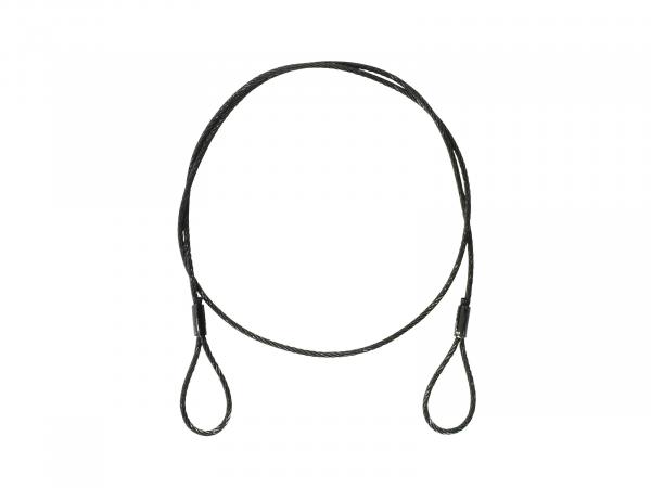 EUROLITE Stahlseil (SC) 900x3mm schwarz ohne Verbinder