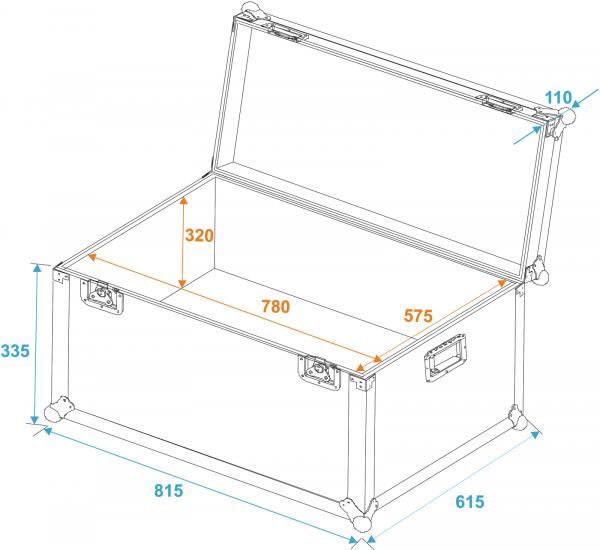 ROADINGER Universal-Transport-Case 80x60cm
