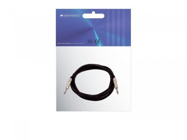 OMNITRONIC Lautsprecherkabel Klinke 2x1,5 1,5m sw