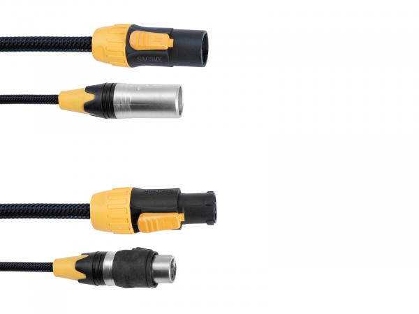 EUROLITE Kombikabel DMX IP T-Con/3 Pin XLR 1,5m