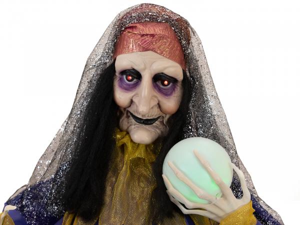 EUROPALMS Halloween Figur Wahrsagerin, animiert 50cm