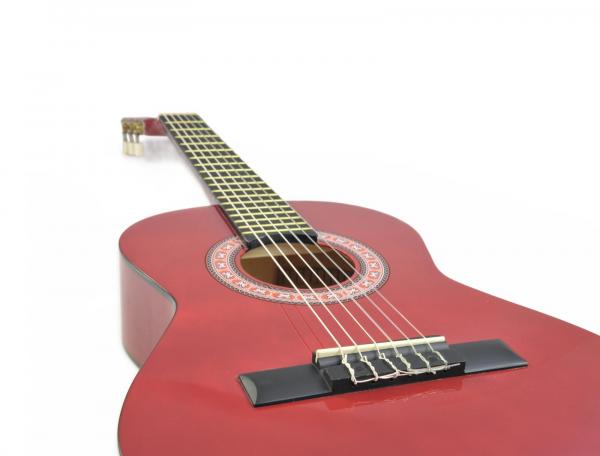 DIMAVERY AC-303 Klassikgitarre 1/2, rot