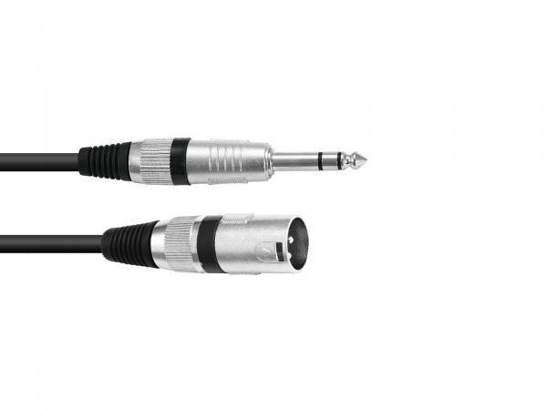 OMNITRONIC Adapterkabel XLR(M)/Klinke stereo 5m sw