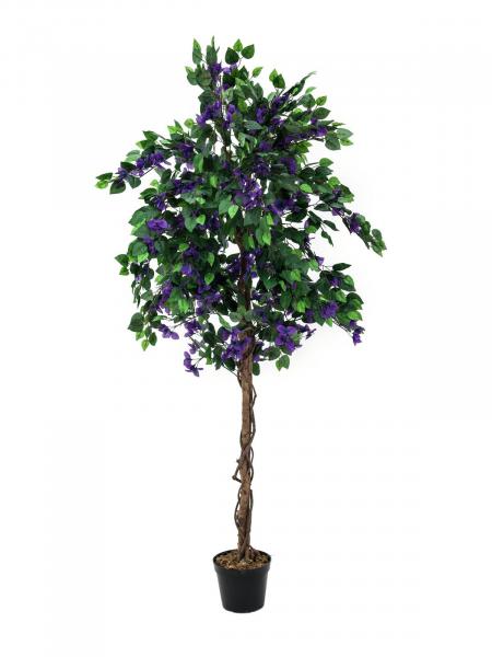 EUROPALMS Bougainvillea, lavendel, Kunstpflanze, 150cm