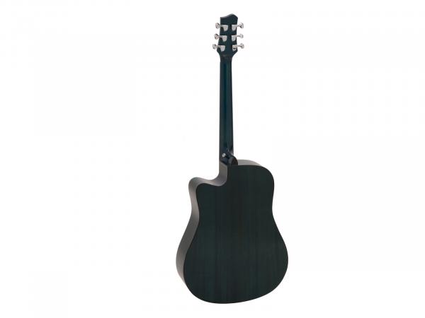 DIMAVERY STW-90 Westerngitarre, crystal blue