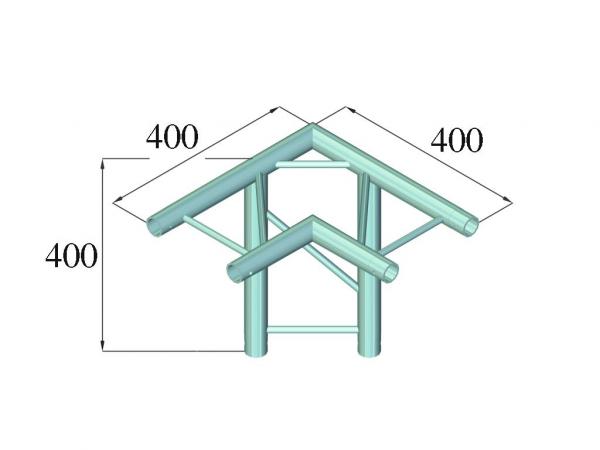 ALUTRUSS DECOLOCK DQ2-PAL31H 3-Weg Ecke 90°