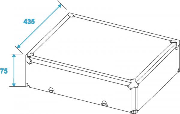 ROADINGER Plattenspieler-Case silber -S-