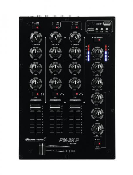 OMNITRONIC PM-311P DJ-Mixer mit Player