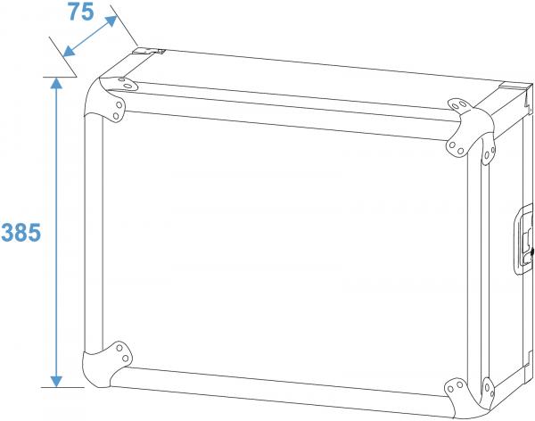 ROADINGER Rack Profi KM 8HE 55cm mit Rollen