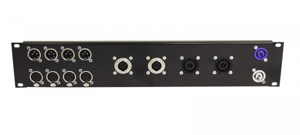 OMNITRONIC Frontplatte Z-19 8x D-Type/4xNL8/T 2HE