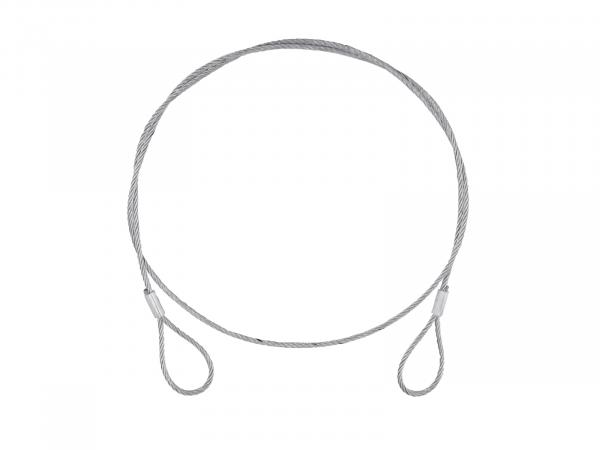 EUROLITE Stahlseil (SC) 900x4mm silber ohne Verbinder