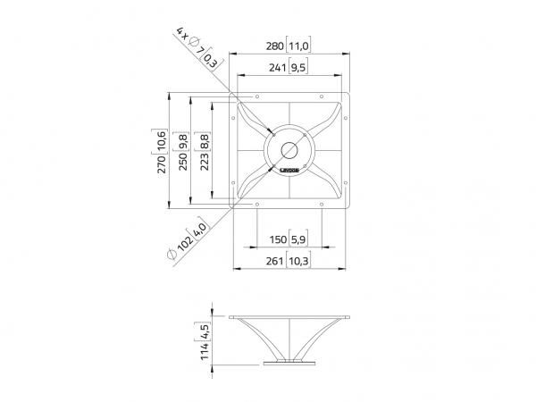 LAVOCE HD1403 1,4" Aluminiumhorn