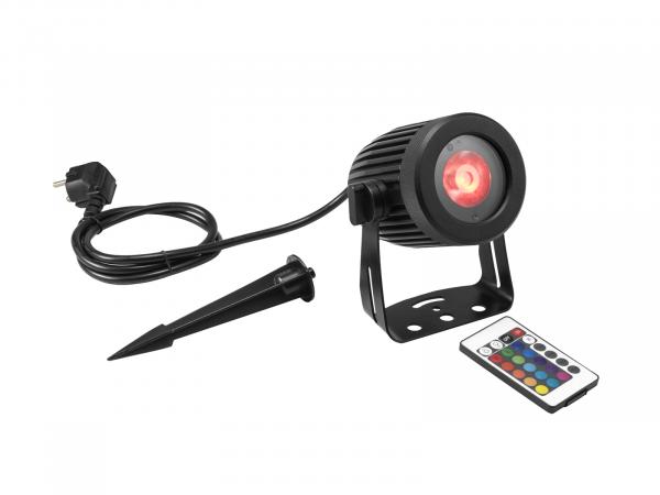 EUROLITE LED IP Spot-15W RGBW Outdoor-Scheinwerfer mit Erdspieß