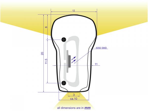 EUROLITE LED Neon Flex 230V Slim warmweiß 100cm