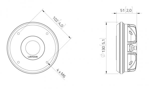 LAVOCE DN14.300T 1,4" Kompressionstreiber, Neodym