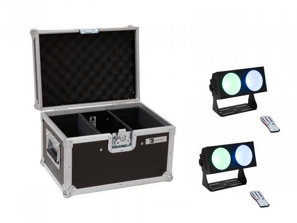 EUROLITE Set 2x LED CBB-2 COB RGB Leiste + Case