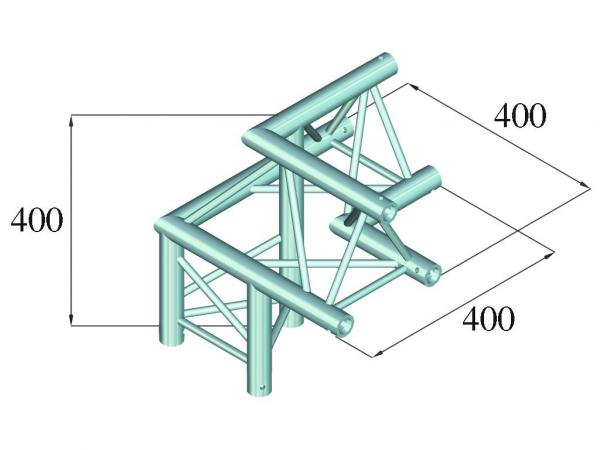 ALUTRUSS DECOLOCK DQ3-PAL32 3-Weg Ecke 90°