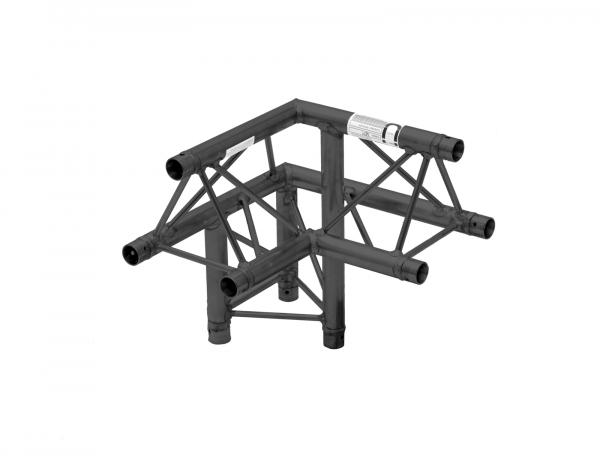 ALUTRUSS DECOLOCK DQ3-SPAL32 3-Weg Ecke 90° sw