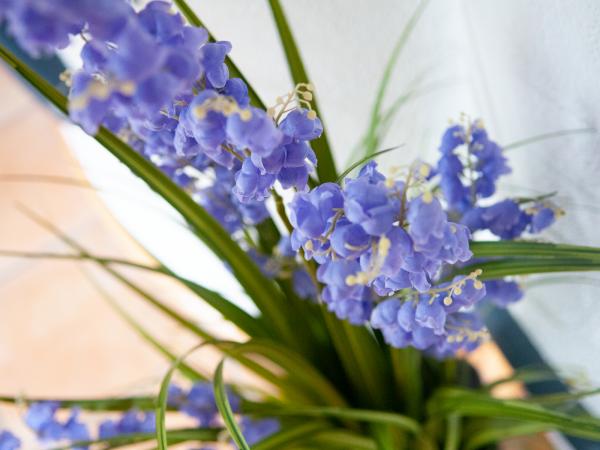 EUROPALMS Glockenblume, Kunstblume, lila, 105cm