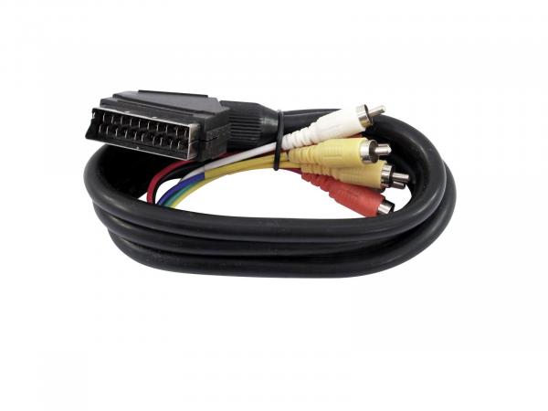 OMNITRONIC Adapterkabel Scart/6xCinch 1,5m