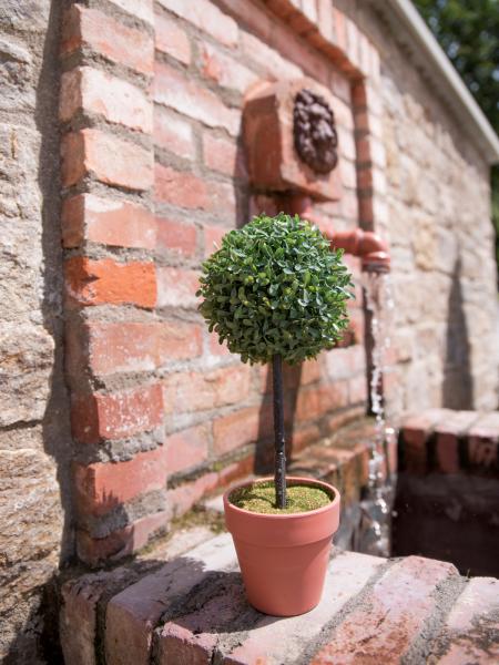 EUROPALMS Graskugelbäumchen, künstlich, PE, 39cm
