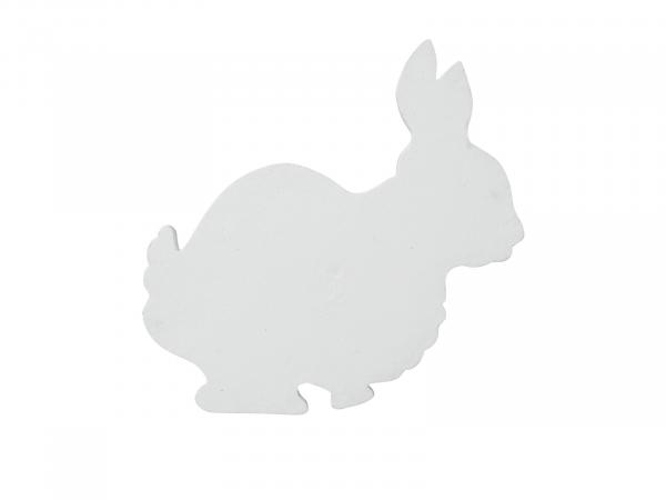 EUROPALMS Silhouette Hase, weiß, 56cm