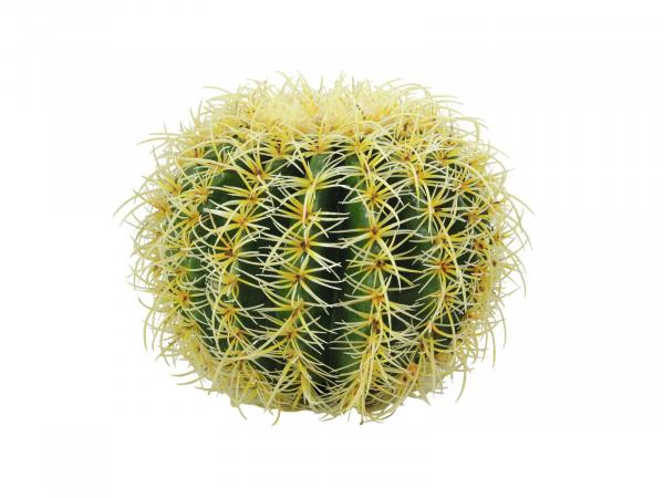 EUROPALMS Goldkugelkaktus, Kunstpflanze, 27cm